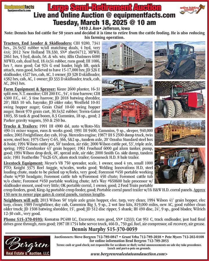 Bergren Real Estate & Auction, LLC 03/18/25