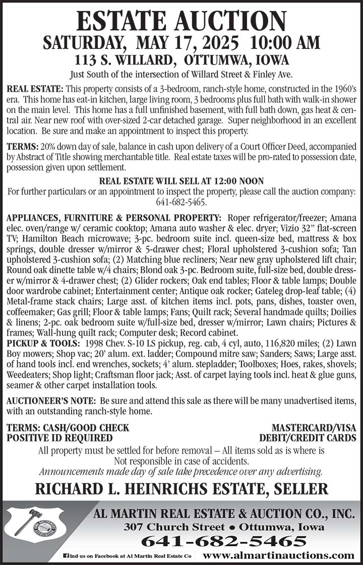 Al Martin Real Estate & Auction, Inc 05/17