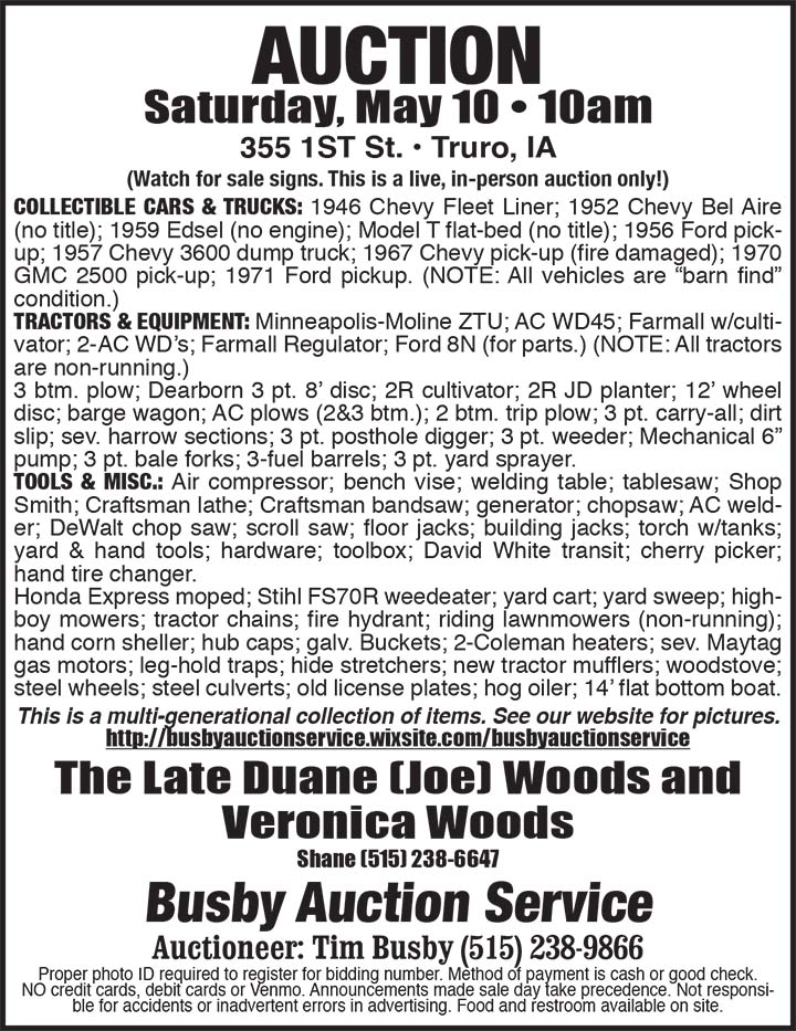 Busby Auction Service 05/10