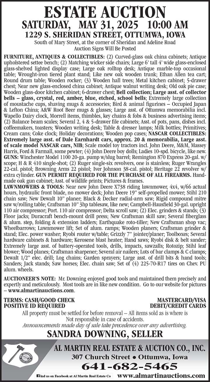 Al Martin Real Estate & Auction Co, Inc 05/31