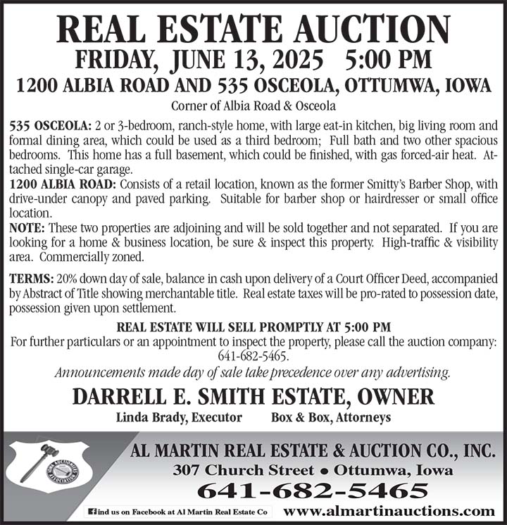 Al Martin Real Estate & Auction Co, Inc 06/13