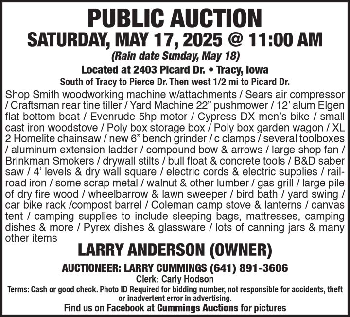 Cummings Auctions 05/17