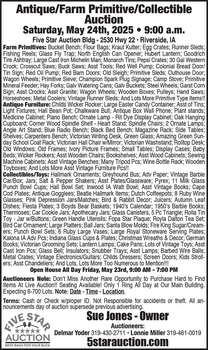 Five Star Auction 05/24