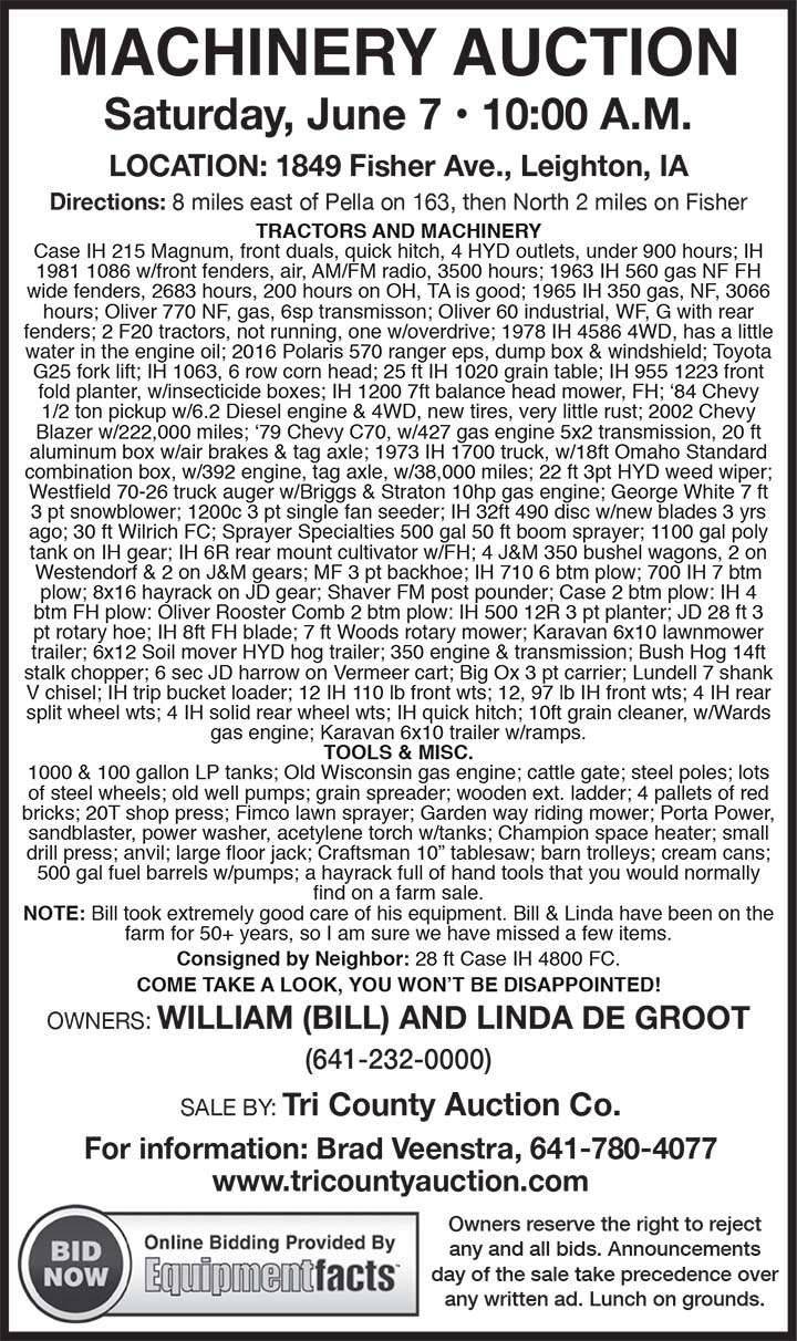 Tri County Auction Co 06/07